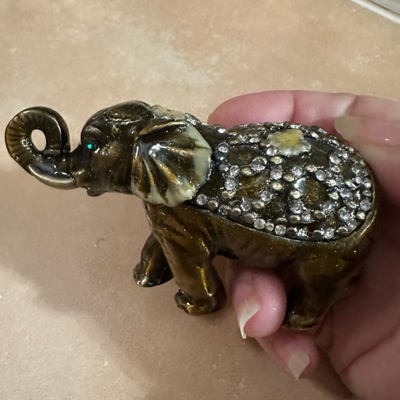 Vintage Elephant Trinket Holder - Picture 1 of 10
